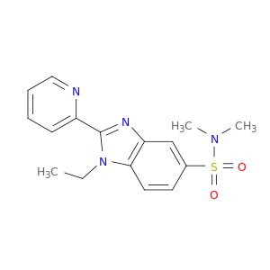 1H-Benzimidazole-5-sulfonamide, 1-ethyl-N,N-dimethyl-2-(2-pyridinyl)-