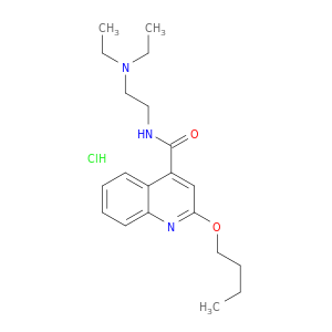 2-丁氧基-N-(2-二乙氨基乙基)-4-喹啉甲酰胺盐酸盐