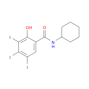Benzamide, N-cyclohexyl-2-hydroxy-3,4,5-triiodo-