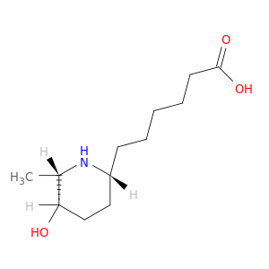 2-Piperidinehexanoicacid, 5-hydroxy-6-methyl-, (2R,5S,6S)-