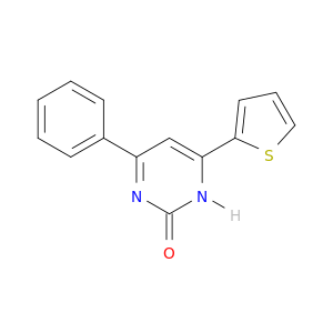 2(1H)-Pyrimidinone, 4-phenyl-6-(2-thienyl)-