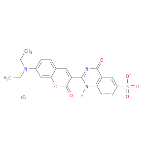 sodium 2-[7-(diethylamino)-2-oxo-2h-chromen-3-yl]-4-oxo-1,4-dihydroquinazoline-6-sulfonate