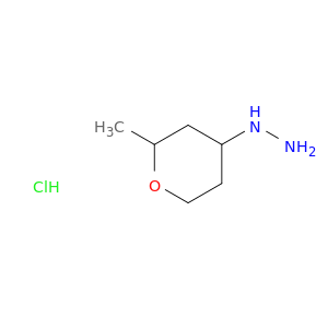 (2-methyloxan-4-yl)hydrazine hydrochloride