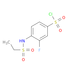 4-Ethanesulfonamido-3-fluorobenzene-1-sulfonyl Chloride