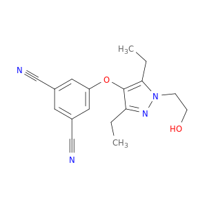 3-氰基-5-[[3,5-二乙基-1-(2-羟基乙基)-1H-吡唑-4-基]氧基]苯腈
