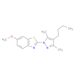 Benzothiazole, 2-(4-butyl-3,5-dimethyl-1H-pyrazol-1-yl)-6-methoxy-