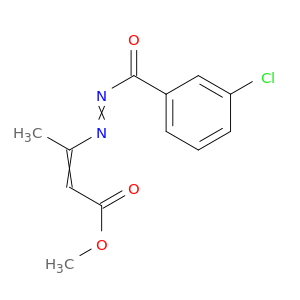 2-Butenoic acid, 3-[(3-chlorobenzoyl)azo]-, methyl ester