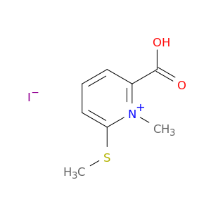 Pyridinium, 2-carboxy-1-methyl-6-(methylthio)-, iodide