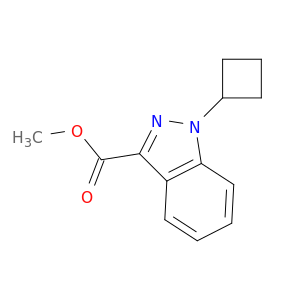 1H-Indazole-3-carboxylic acid, 1-cyclobutyl-, methyl ester