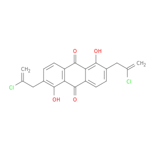 9,10-Anthracenedione, 2,6-bis(2-chloro-2-propenyl)-1,5-dihydroxy-