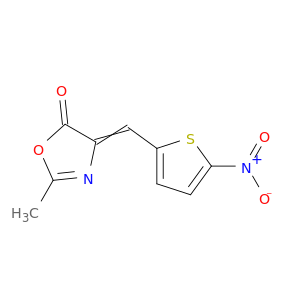 5(4H)-Oxazolone, 2-methyl-4-[(5-nitro-2-thienyl)methylene]-