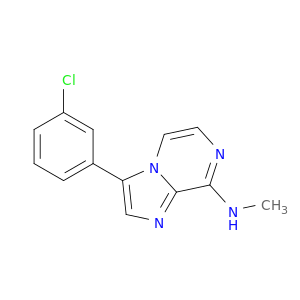 Imidazo[1,2-a]pyrazin-8-amine, 3-(3-chlorophenyl)-N-methyl-