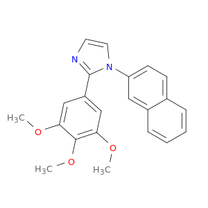 1H-Imidazole, 1-(2-naphthalenyl)-2-(3,4,5-trimethoxyphenyl)-