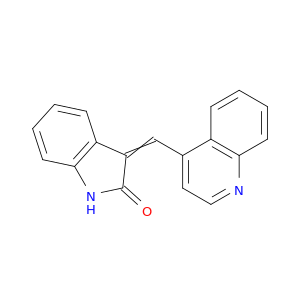 2H-Indol-2-one, 1,3-dihydro-3-(4-quinolinylmethylene)-