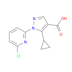1-(6-chloropyridin-2-yl)-5-cyclopropylpyrazole-4-carboxylic acid
