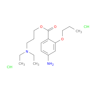 Benzoic acid,4-amino-2-propoxy-, 3-(diethylamino)propyl ester, hydrochloride (1:2)