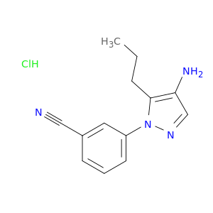 3-(4-Amino-5-propyl-1H-pyrazol-1-yl)benzonitrile hydrochloride