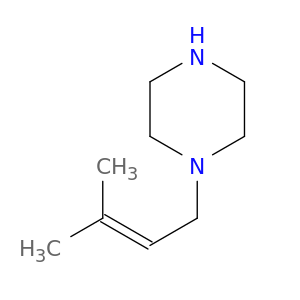 Piperazine,  1-(3-methyl-2-butenyl)-  (6CI,9CI)