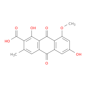 2-Anthracenecarboxylicacid, 9,10-dihydro-1,6-dihydroxy-8-methoxy-3-methyl-9,10-dioxo-