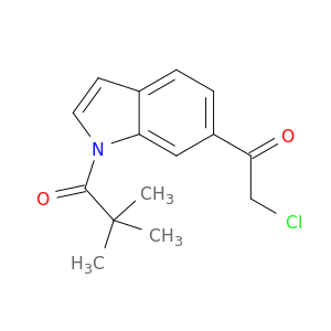 1-Propanone,1-[6-(2-chloroacetyl)-1H-indol-1-yl]-2,2-dimethyl-