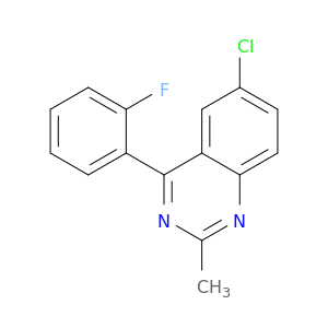 Quinazoline,6-chloro-4-(2-fluorophenyl)-2-methyl-
