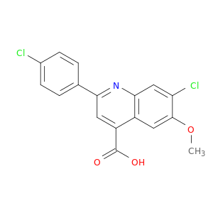 7-chloro-2-(4-chlorophenyl)-6-methoxyquinoline-4-carboxylic acid