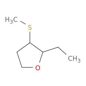 Furan, 2-ethyltetrahydro-3-(methylthio)-