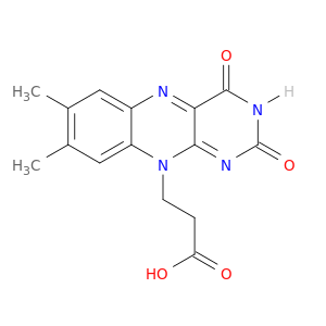 Benzo[g]pteridine-10(2H)-propanoicacid, 3,4-dihydro-7,8-dimethyl-2,4-dioxo-