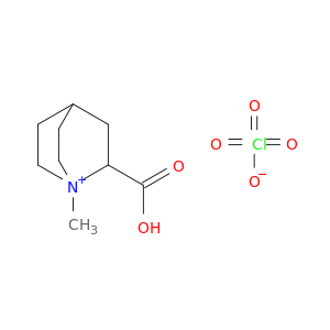1-Azoniabicyclo[2.2.2]octane, 2-carboxy-1-methyl-, perchlorate