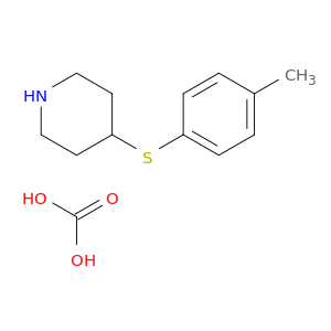 4-[(4-Methylphenyl)thio]piperidine carbonic acid (1:1)