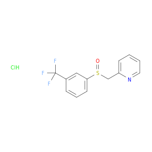 Pyridine, 2-[[[3-(trifluoromethyl)phenyl]sulfinyl]methyl]-, hydrochloride
