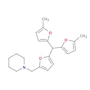 Piperidine, 1-[[5-[bis(5-methyl-2-furanyl)methyl]-2-furanyl]methyl]-