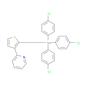 Pyridine, 2-[2-[tris(4-chlorophenyl)stannyl]-3-thienyl]-