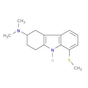 1H-Carbazol-3-amine, 2,3,4,9-tetrahydro-N,N-dimethyl-8-(methylthio)-
