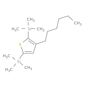 Silane, (3-hexyl-2,5-thiophenediyl)bis[trimethyl-