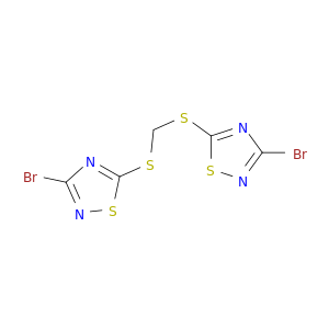 1,2,4-Thiadiazole,5,5'-[methylenebis(thio)]bis[3-bromo- (9CI)