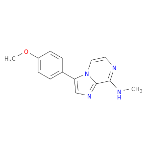 Imidazo[1,2-a]pyrazin-8-amine, 3-(4-methoxyphenyl)-N-methyl-