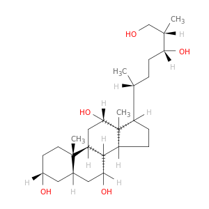 Cholestane-3,7,12,24,26-pentol, (3a,5b,7a,12a,24R,25S)-