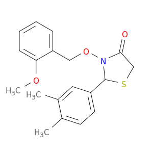 4-Thiazolidinone, 2-(3,4-dimethylphenyl)-3-[(2-methoxyphenyl)methoxy]-