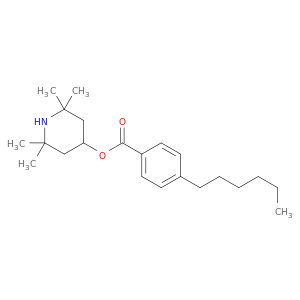 Benzoic acid, 4-hexyl-, 2,2,6,6-tetramethyl-4-piperidinyl ester