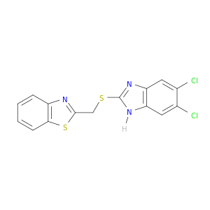 Benzothiazole, 2-[[(5,6-dichloro-1H-benzimidazol-2-yl)thio]methyl]-