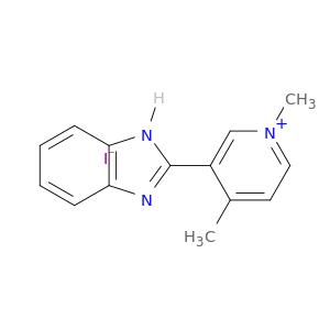 Pyridinium, 3-(1H-benzimidazol-2-yl)-1,4-dimethyl-, iodide