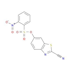 Benzenesulfonic acid, 2-nitro-, 2-cyano-6-benzothiazolyl ester