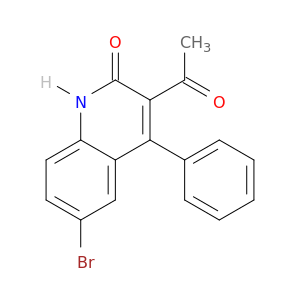 6-溴-3-乙酰-4-苯基-1H-喹啉-2-酮