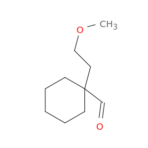 1-(2-methoxyethyl)cyclohexane-1-carbaldehyde