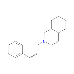 Isoquinoline, decahydro-2-(3-phenyl-2-propenyl)-