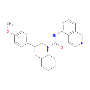 Urea, N-[3-cyclohexyl-2-(4-methoxyphenyl)propyl]-N'-5-isoquinolinyl-