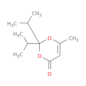 4H-1,3-Dioxin-4-one, 6-methyl-2,2-bis(1-methylethyl)-