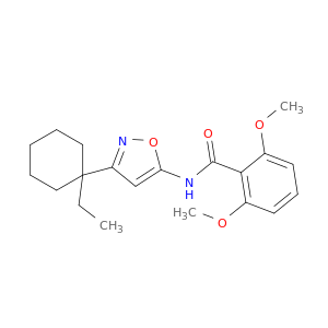 Benzamide, N-[3-(1-ethylcyclohexyl)-5-isoxazolyl]-2,6-dimethoxy-