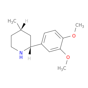 Piperidine,2-(3,4-dimethoxyphenyl)-4-methyl-, hydrochloride (1:1)